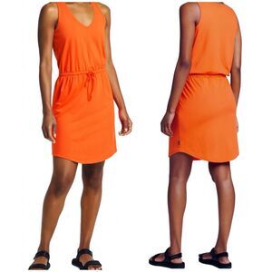 Eddie Bauer Women's Bright Orange Mini Dress